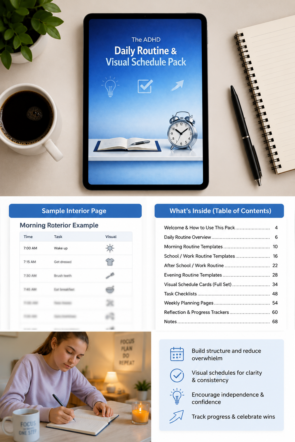 The ADHD Daily Routine Visual Schedule Pack